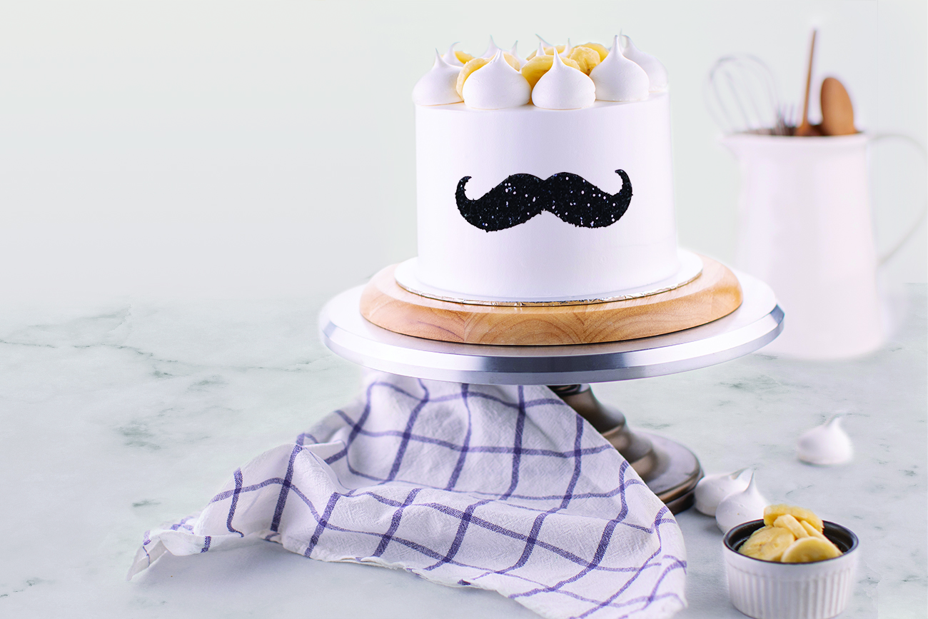 Order moustache theme cake | 1kg online - My flowergift