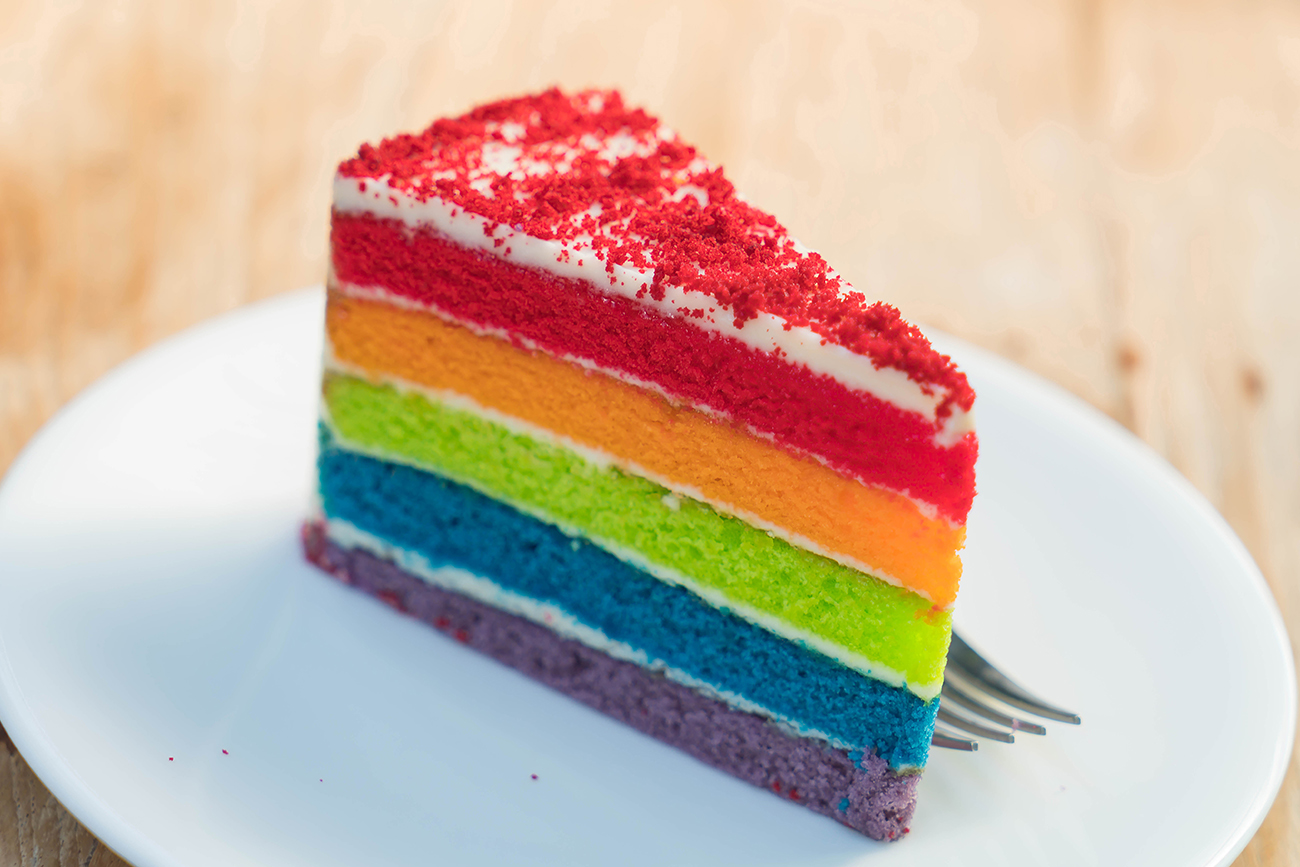 Rainbow cake (step-by-step tutorial) - Spatula Desserts